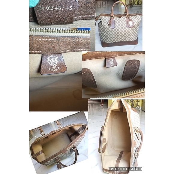 Auth Vintage Gucci train case and Boston handbag Set - Picture 15 of 16